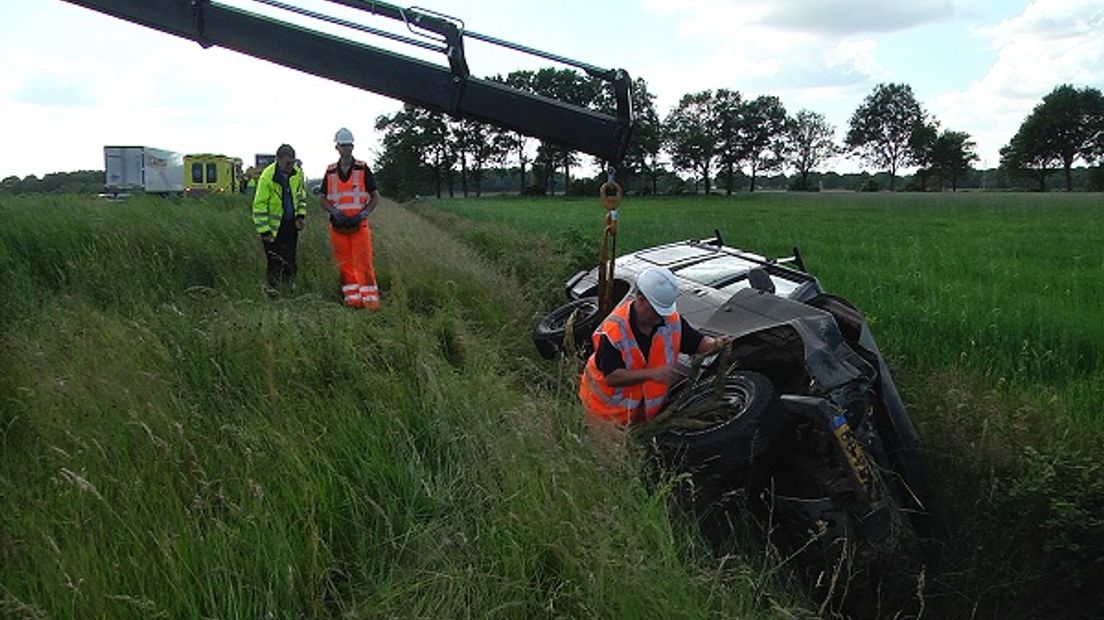 Ongeval op de A37 bij Gees