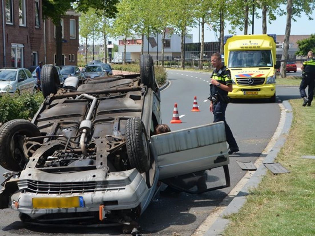 Ongeluk op de Merwedestraat in juli.