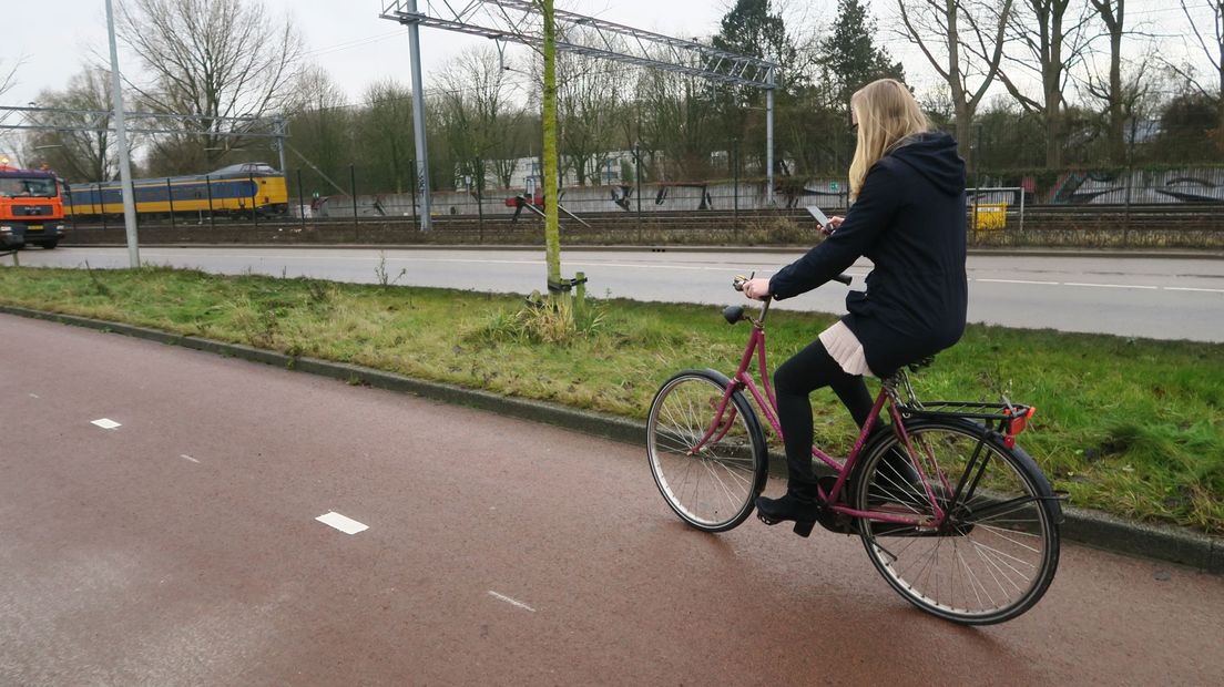 Niet de bekeurde vrouw op de fiets