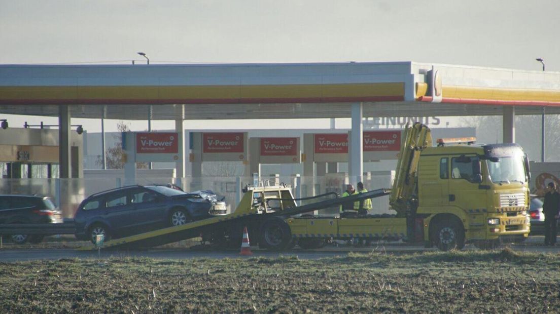 Een kop-staartbotsing was de oorzaak van de file