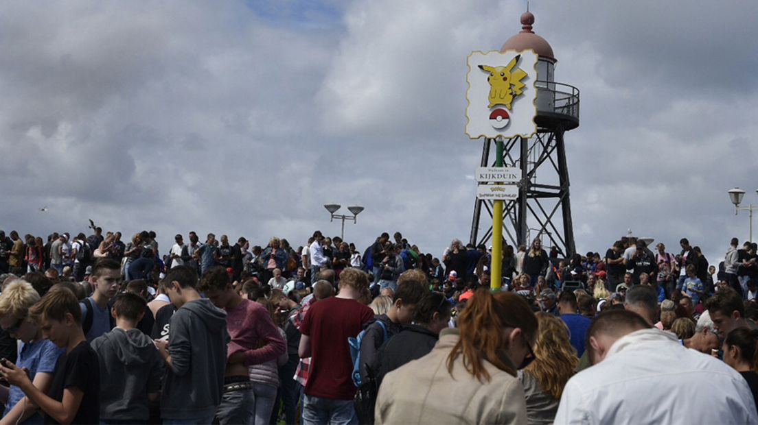 Pokémongekte in Kijkduin