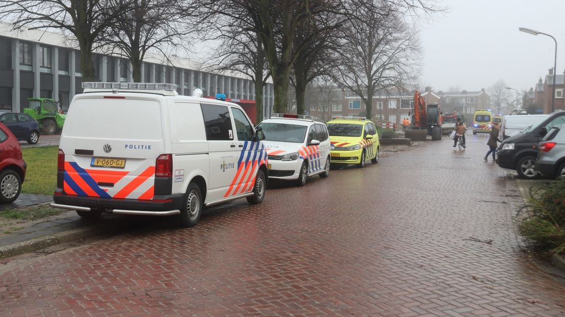Het incident vond plaats in een woning aan de Adriaen Verdoelstraat.