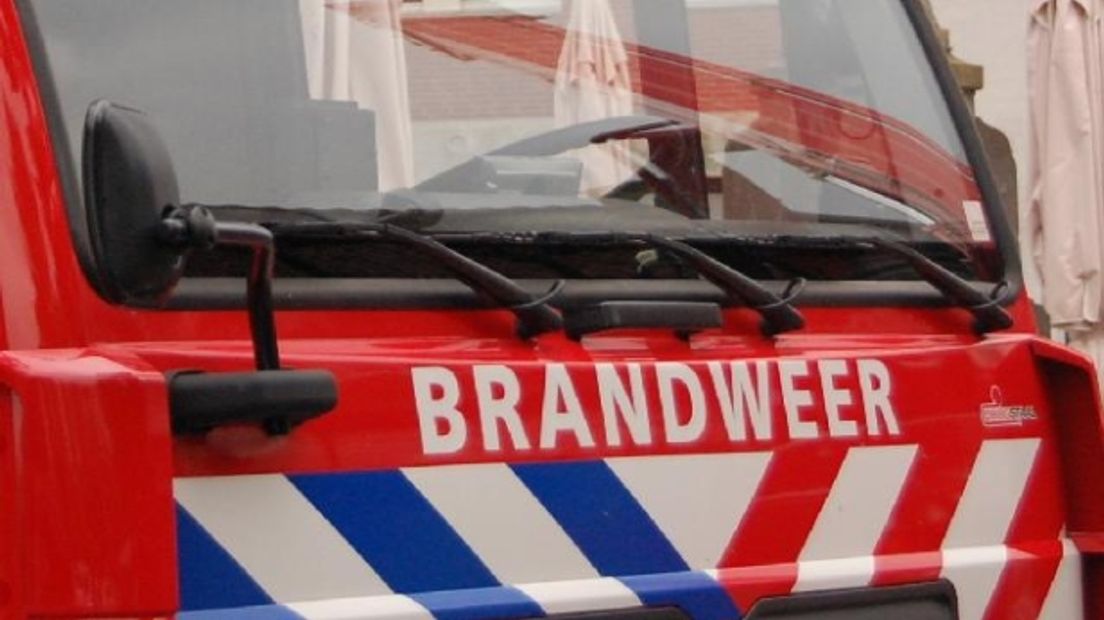 De brandweer is uitgerukt