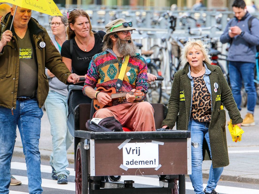 Protestactie tegen coronamaatregelen