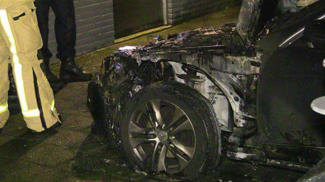 Flinke schade na brand in de auto