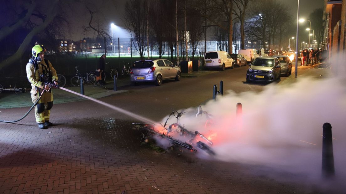 Scooterbrand wordt geblust