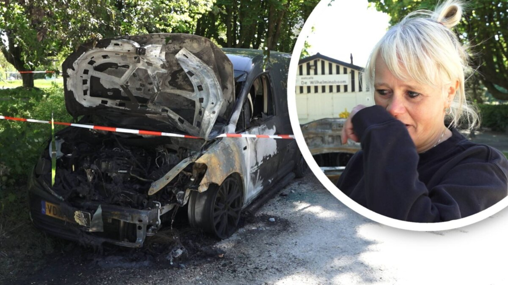 Bedrijfsauto’s Monique afgefikt: ‘Expres geen make-up opgedaan, want ik wist dat ik ging huilen’