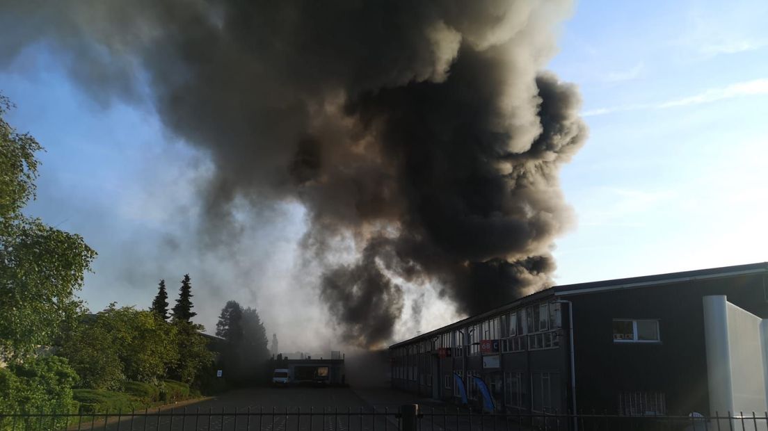 Veel rook bij de brand van vanochtend in De Meern