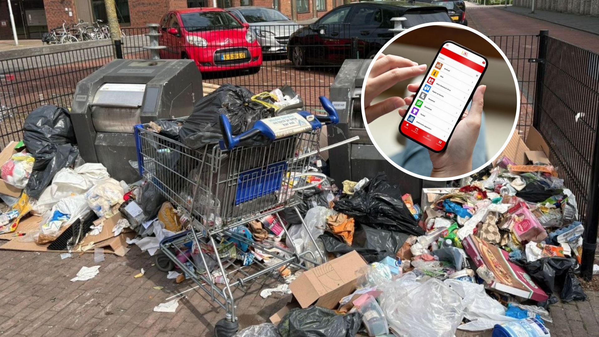 Gaat nieuwe app helpen tegen Utrechtse afvalbergen?