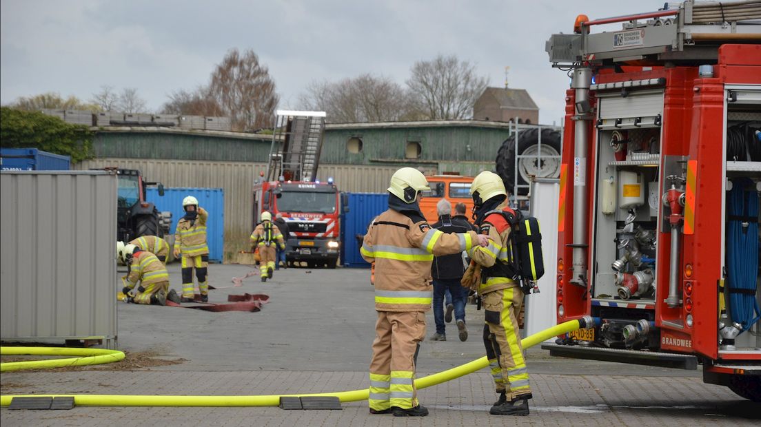 Brand in loods Marknesse