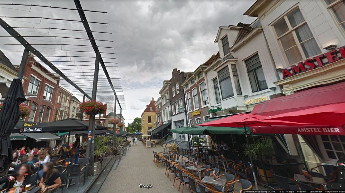 De Poelestraat in de stad Groningen