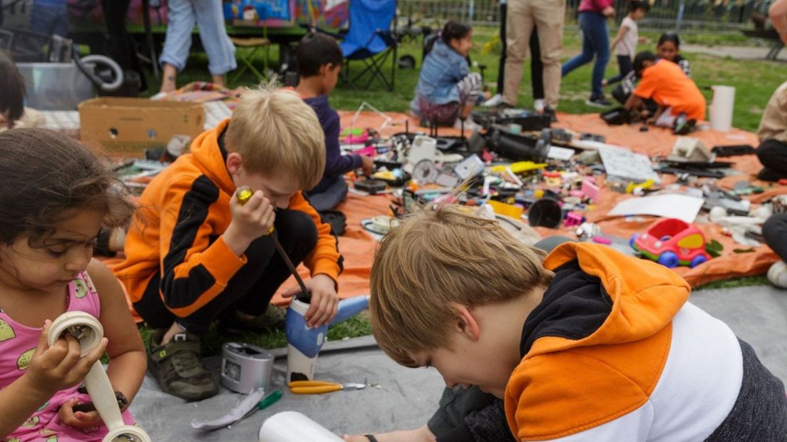 Repair Kid op de camping