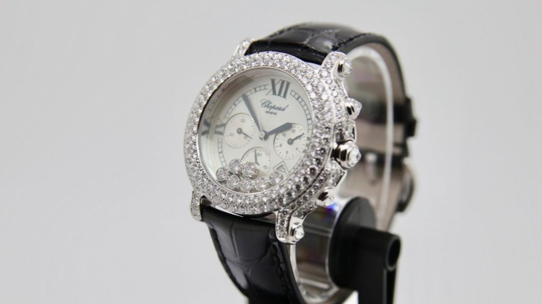Wie weet waar dit waardevolle Chopard horloge is gebleven?