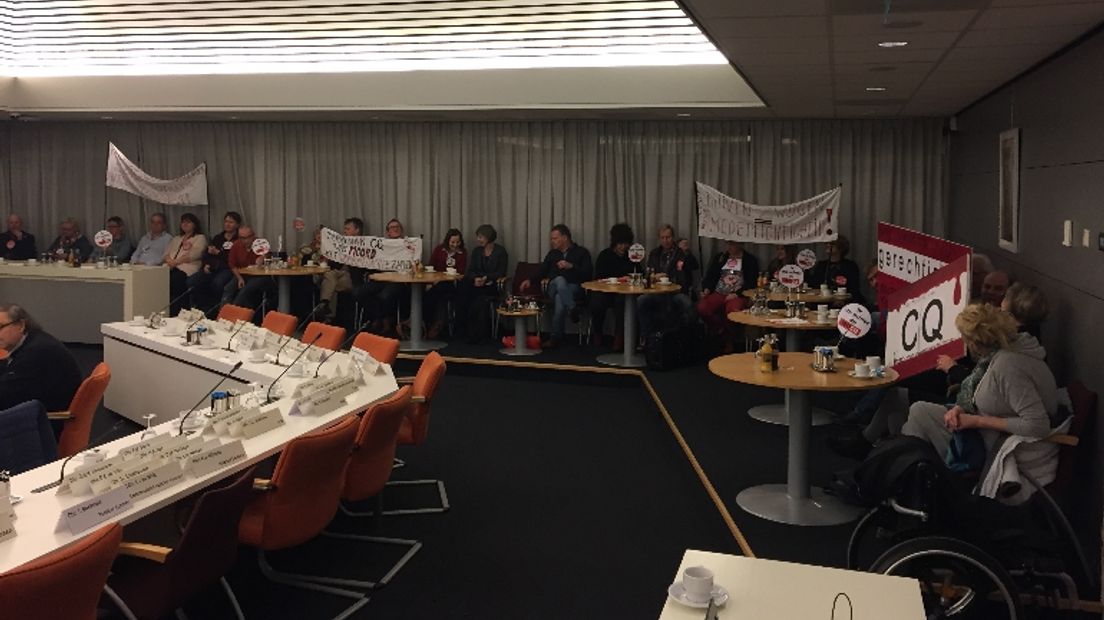 De mensen van CQ spraken in bij de commissievergadering in Emmen (Rechten: Ronald Oostingh/RTV Drenthe)