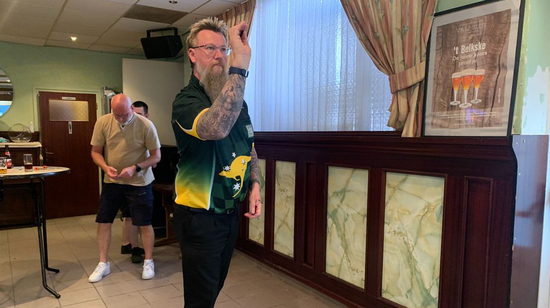 Simon Whitlock in actie tijdens het Notenbalk Open