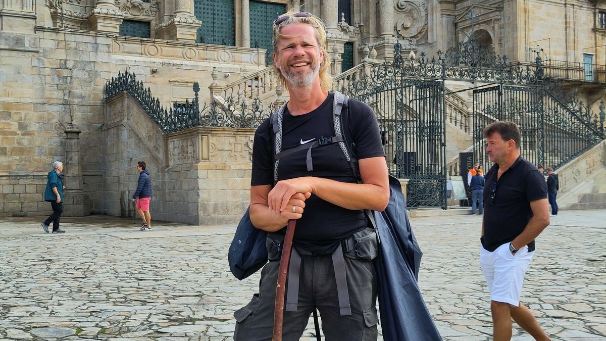 In het spoor van de oude pelgrims: Tjeerd loopt vanuit zijn woonplaats Leeuwarden op en neer naar Sa