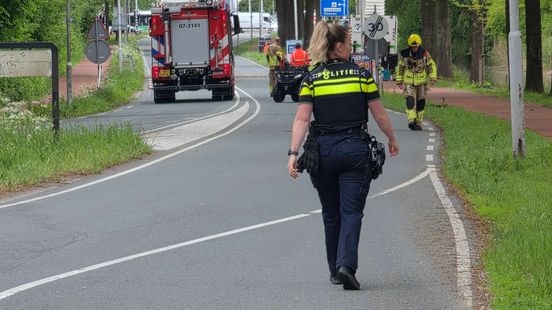 Gaslek • fietser gewond