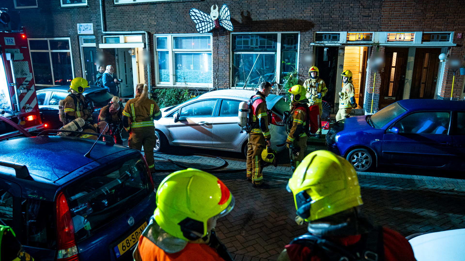 De brand was in een huis aan De Kempenaerstraat in Rotterdam-Blijdorp