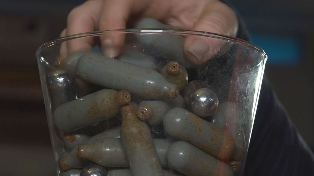 Handel in en gebruik van lachgaspatronen is vanaf 1 juli verboden op de Noord-Veluwe.