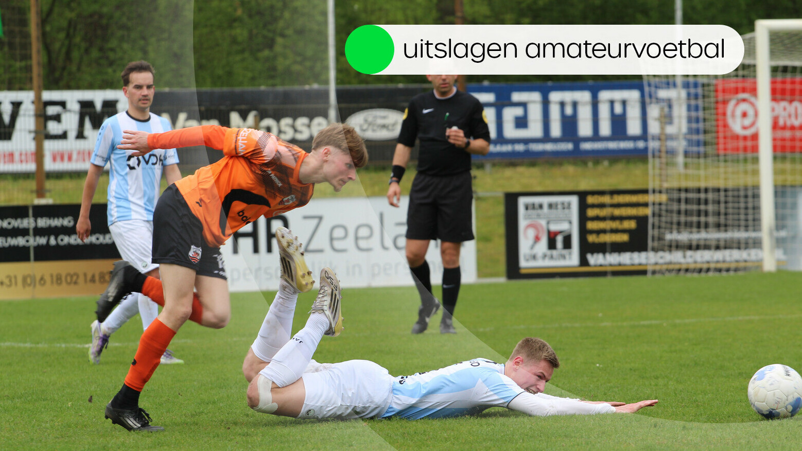 Uitslagen amateurvoetbal zaterdag 18 april