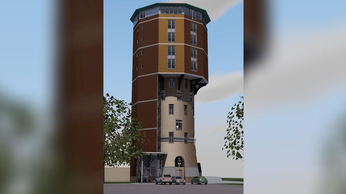 De nieuwe watertoren in Zwolle
