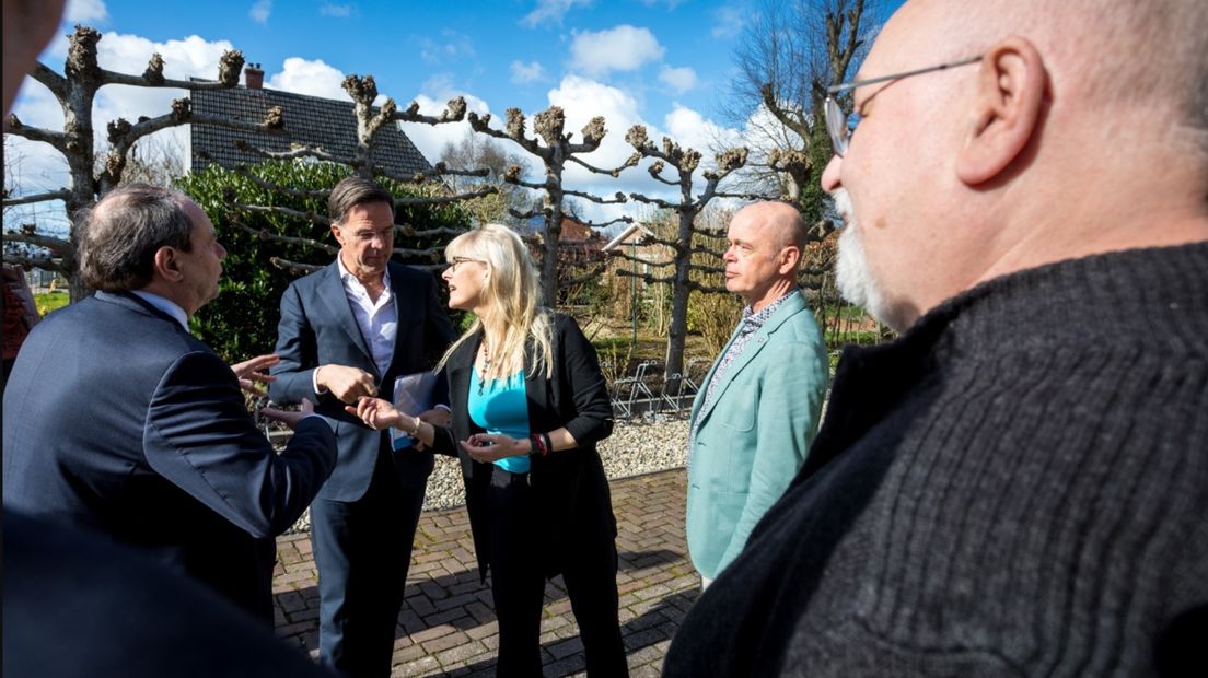 Premier Mark Rutte tijdens een eerder werkbezoek
