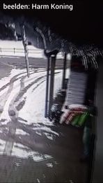 Kleine lawine in Wijster