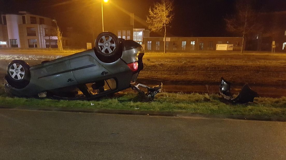 De bestuurder is meegenomen naar het politiebureau (Rechten: Persbureau Meter)