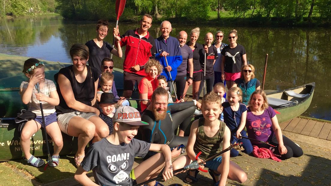 Deelnemers 'Plogging in de Regge'