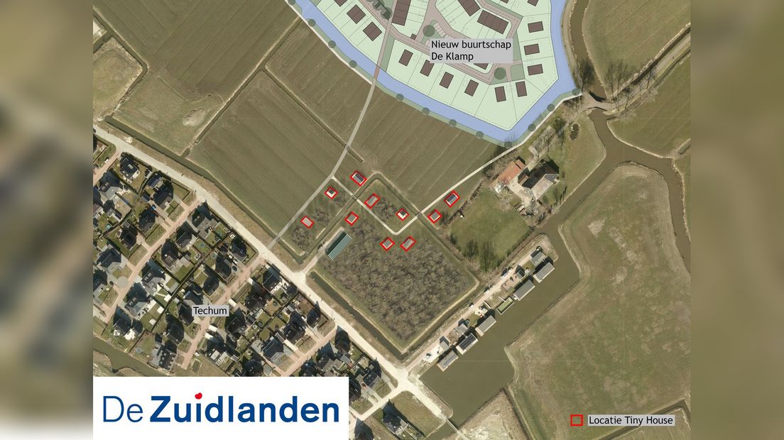 It plan foar de tiny houses yn de Súdlannen by Ljouwert