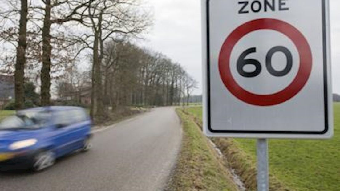 Verlaging van 60 km per uur