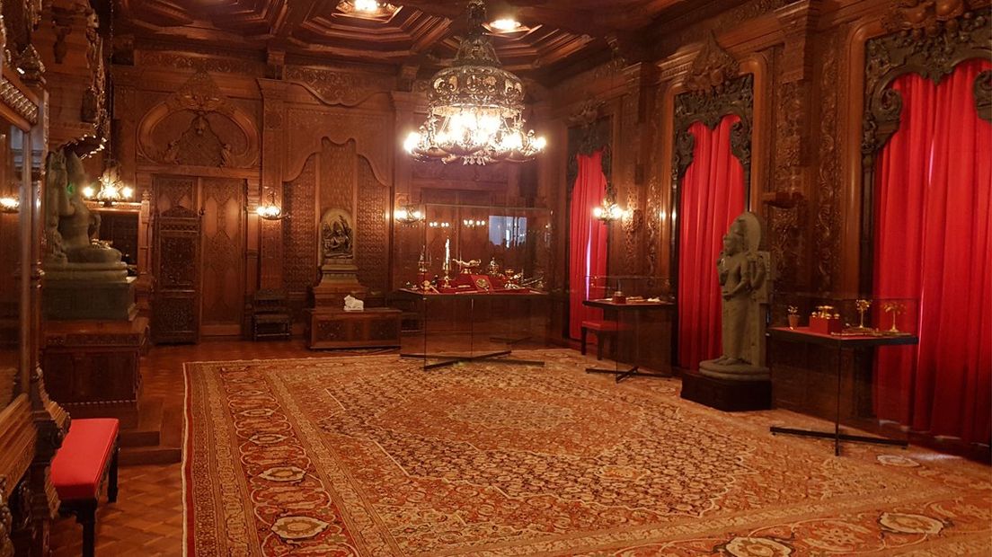 De Indonesische Zaal in Paleis Noordeinde was een geschenk van de bevolking van Nederlands-Indië in 1901. 