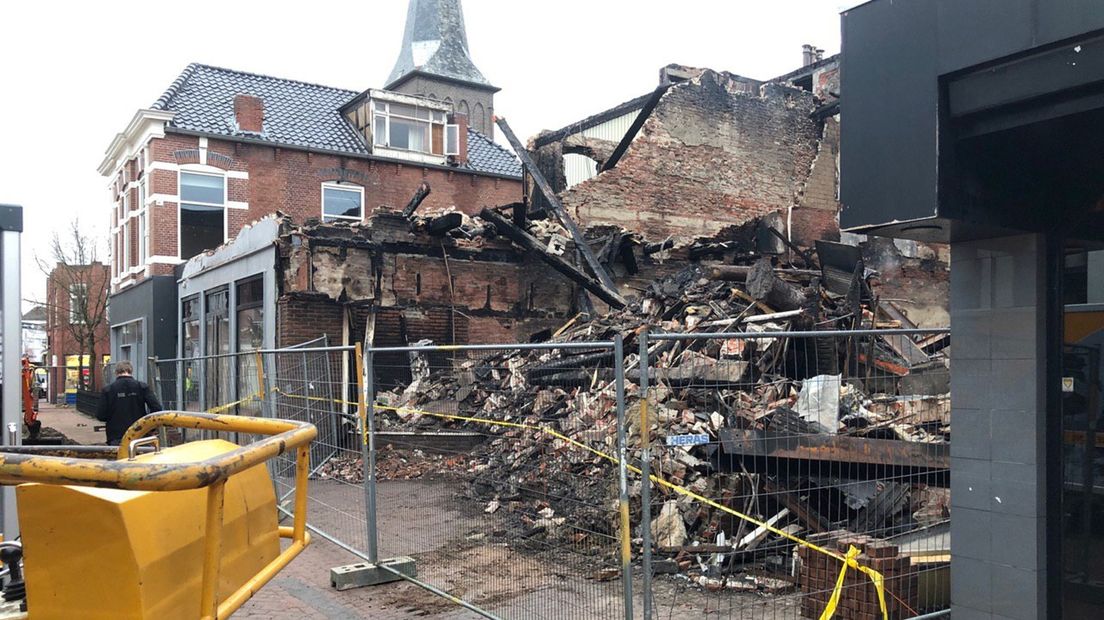 De schade na de brand