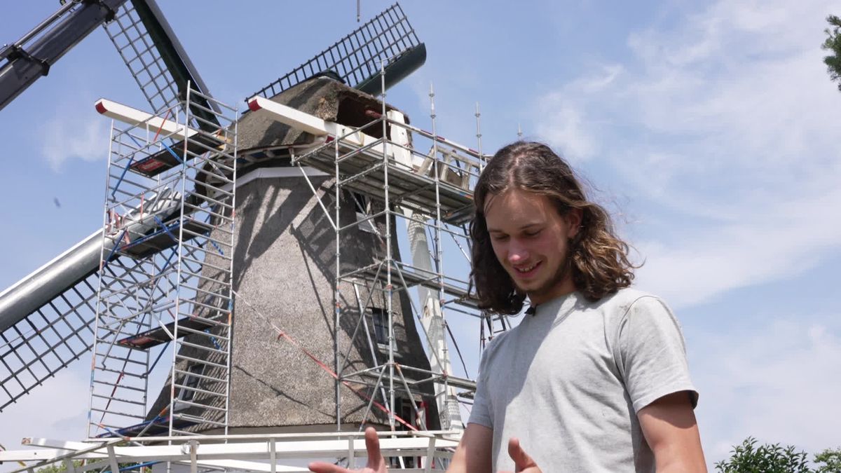 Molen De Vlijt in Diever gerestaureerd