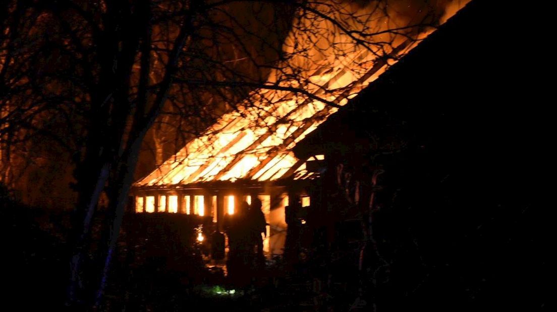 Grote schuurbrand in Staphorst