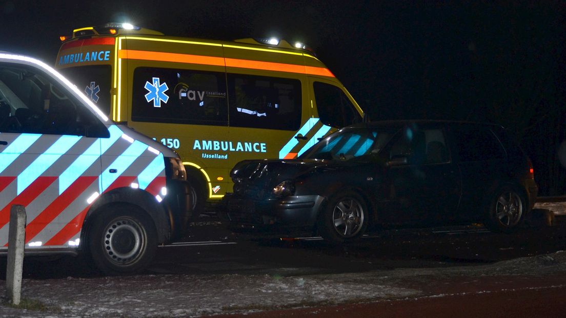 Kop-staartaanrijding in Hardenberg