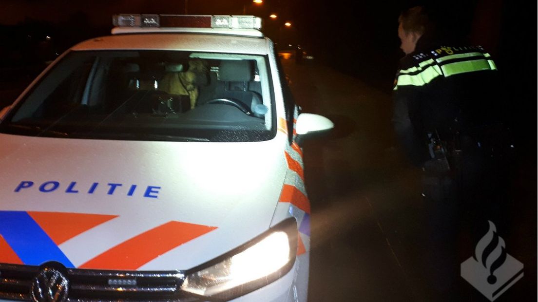 De hond in de politieauto