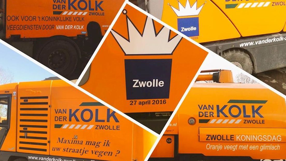 Speciale oranje voertuigen voor Koningsdag