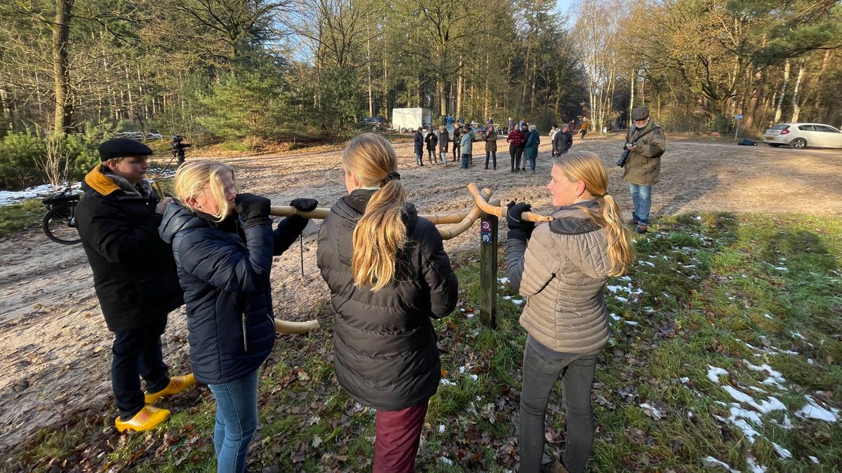 Klanken midwinterhoorn vullen de lucht tijdens wandeltocht Zorgvlied