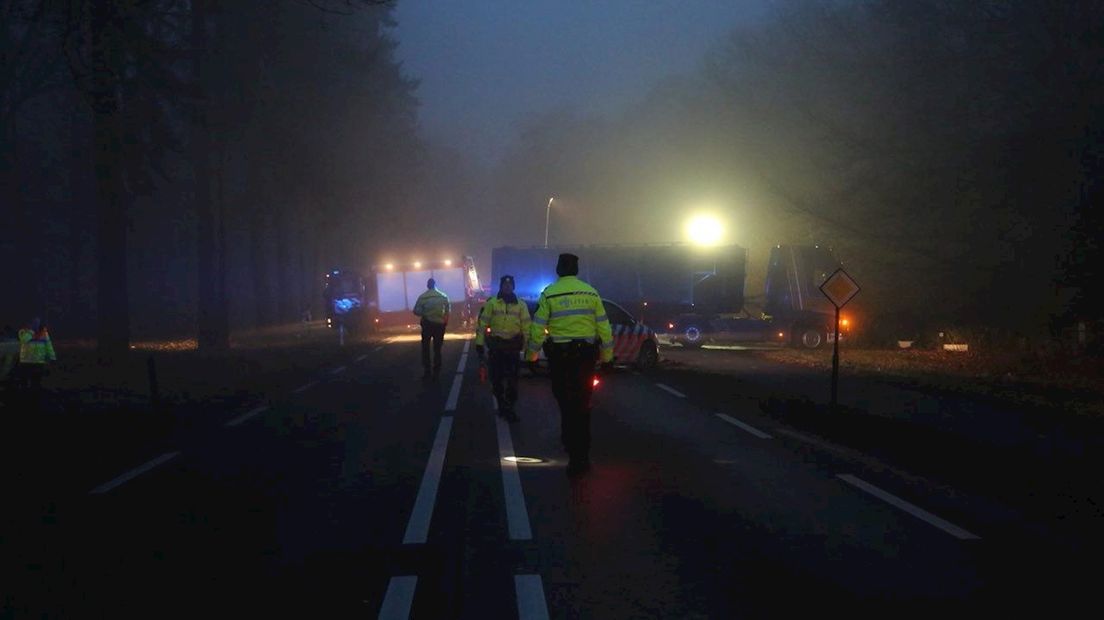 N35 dicht door ernstig ongeluk