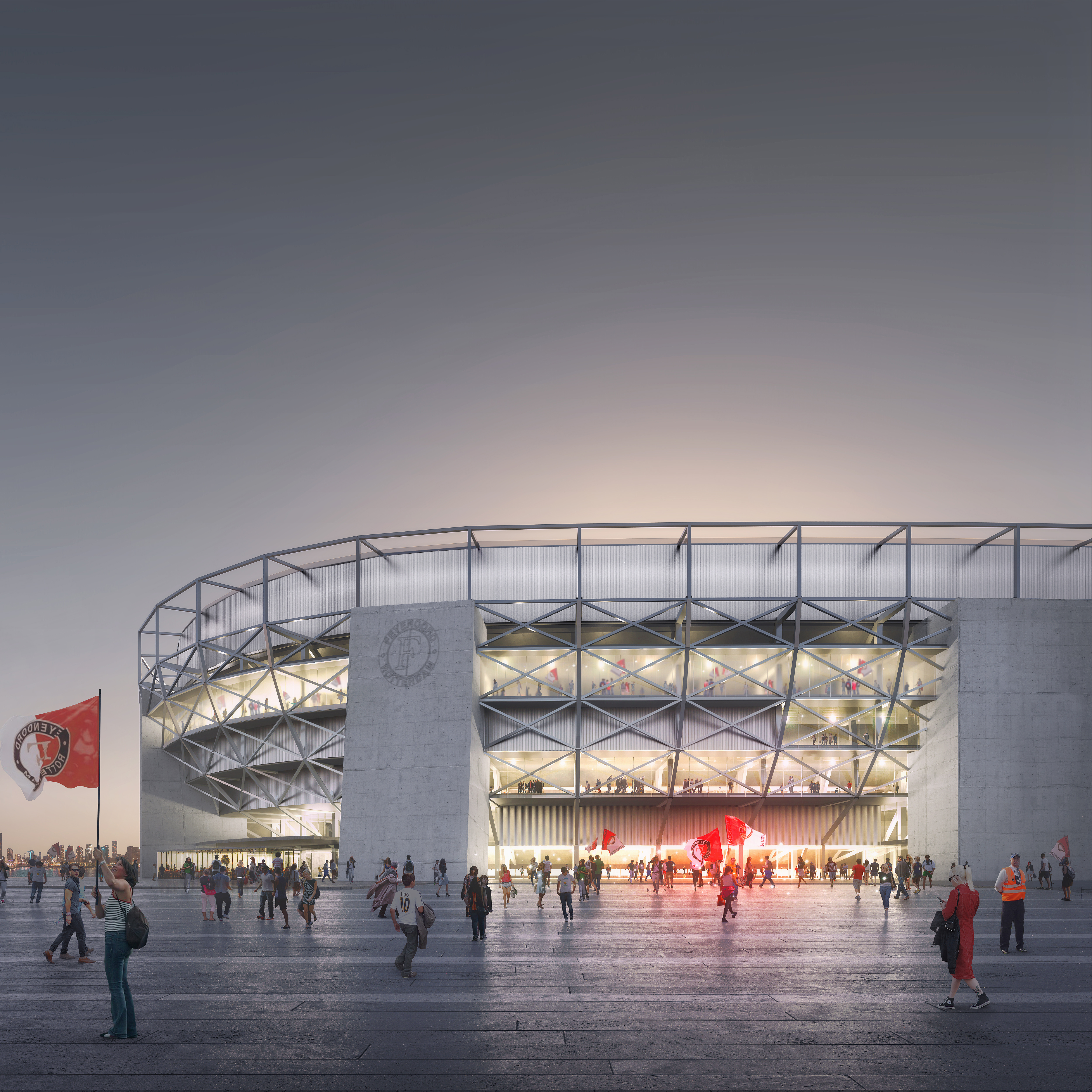 Het nieuwe stadion, uit de presentatie van