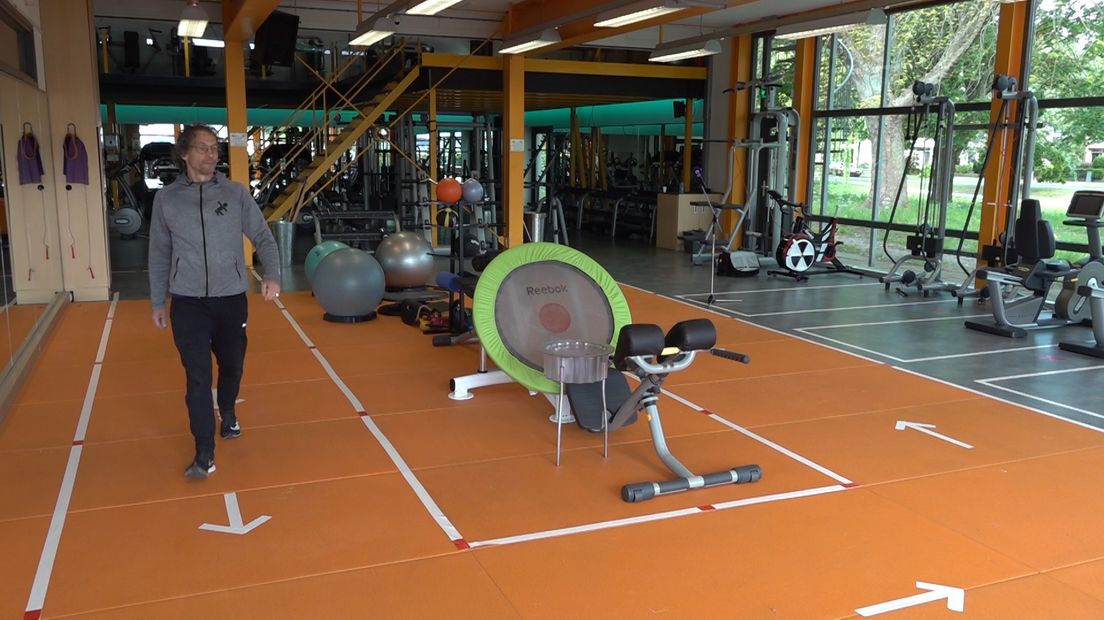 Sjaak Salomé in zijn sportschool in Nunspeet.