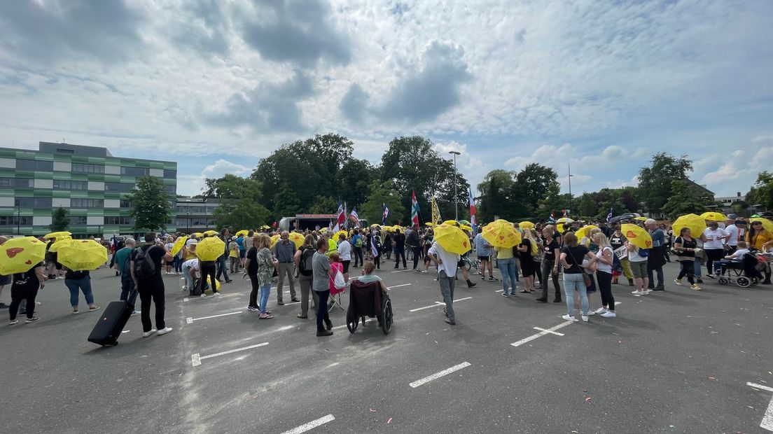 Demonstratie Nederland in Verzet in Emmen