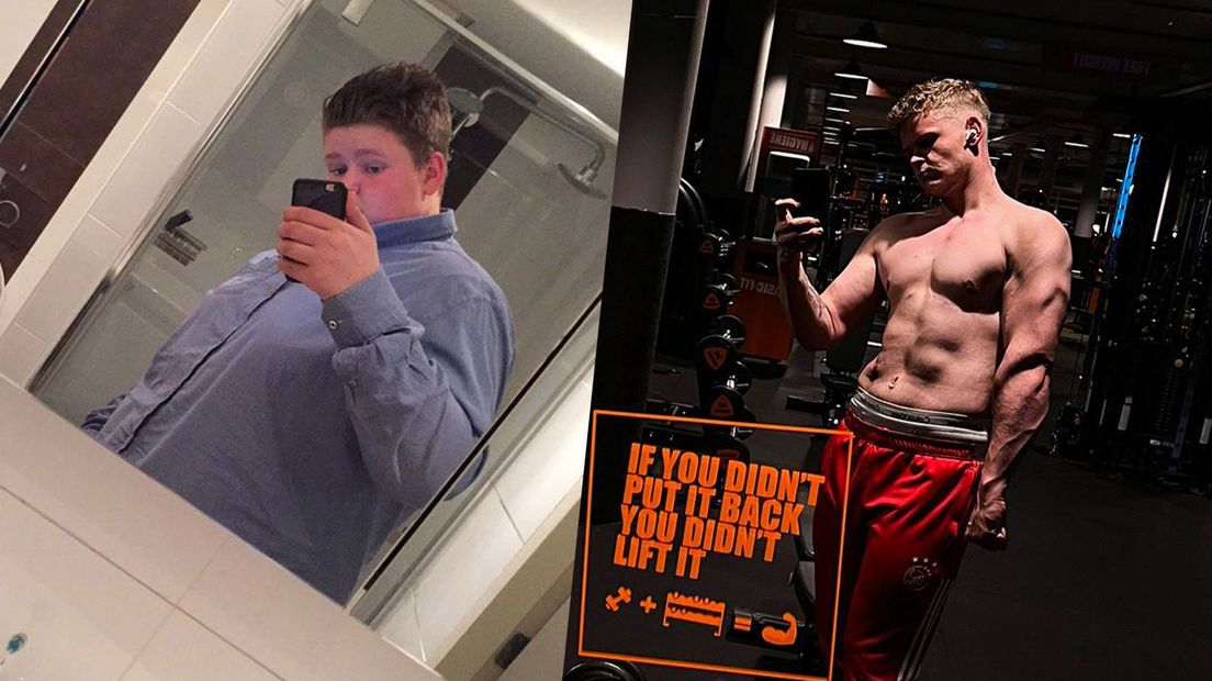 "Ik ben in ongeveer 2,5 jaar tijd van 185 kilo naar een sixpack gegaan", vertelt Kai Hagedoorn