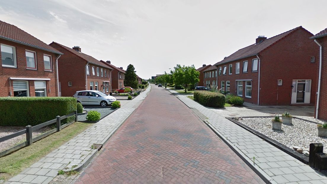 De Gerrit Raapstraat in Appingedam, één van de straten waar schimmelwoningen staan