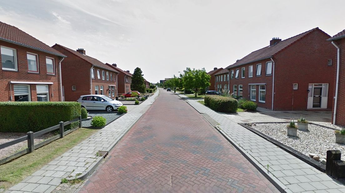 De Gerrit Raapstraat in Appingedam, één van de straten waar schimmelwoningen staan