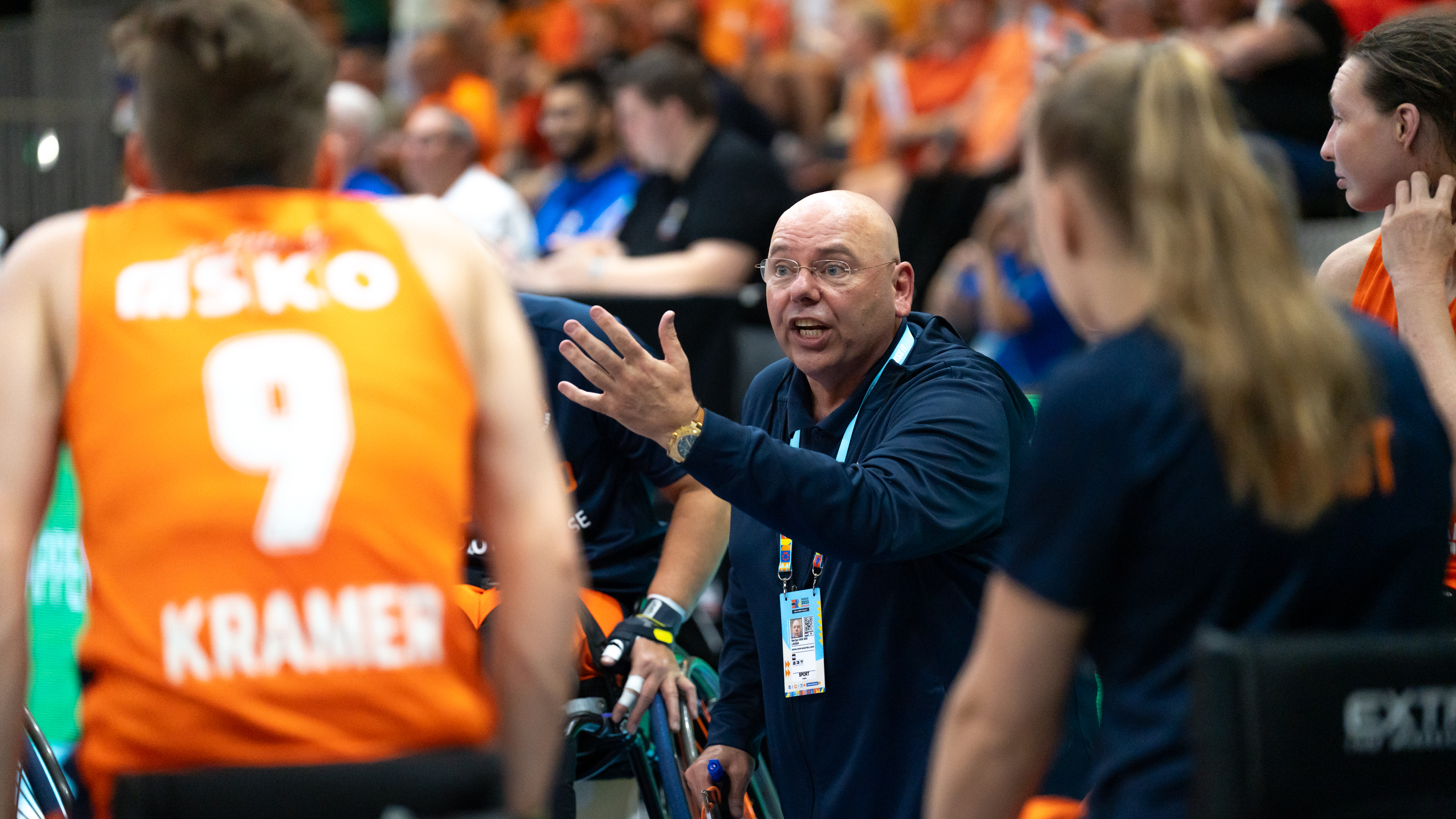 Gertjan van der Linden tijdens de Para Championships in Ahoy