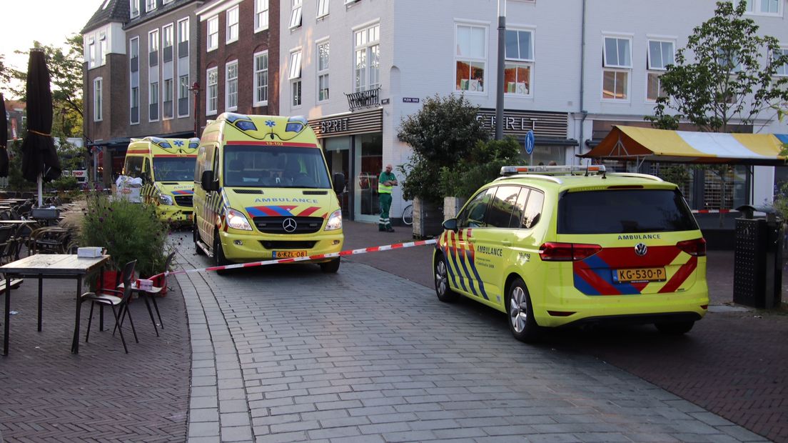 Op Plein 1940 in Middelburg is vanmorgen het levenloze lichaam van een persoon gevonden