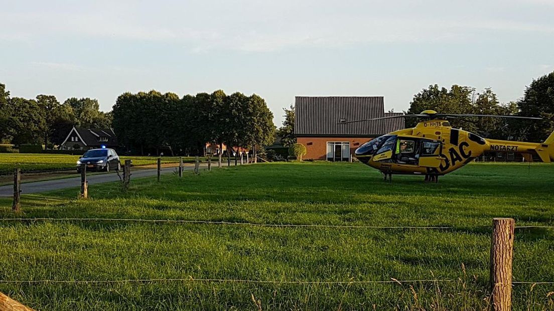 Quadrijder gewond in Saasveld