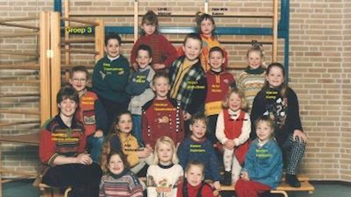 Wie staan er op deze foto uit 1997?